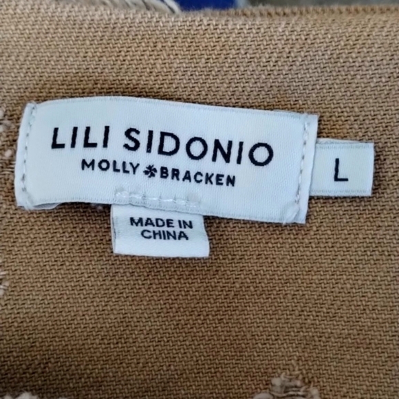 Lili Sidonio mustard tan jean jacket Sz L Excellent condition - Picture 7 of 9